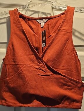 Cape Juby Rust Orange Wrap Tank